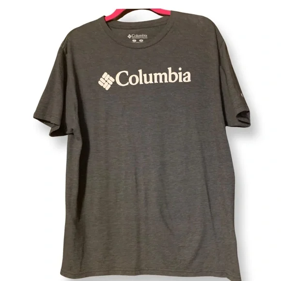Columbia Men’s Basic Logo T-Shirt, Dark Heather Gray, Large - Picture 2 of 6